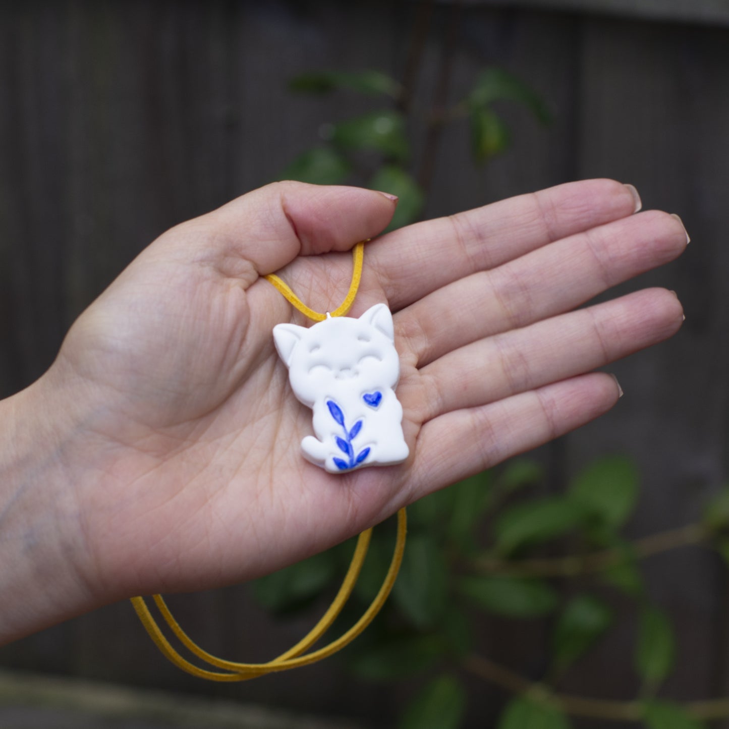 Children's Persian-Inspired Mother-Daughter Kitten Necklace