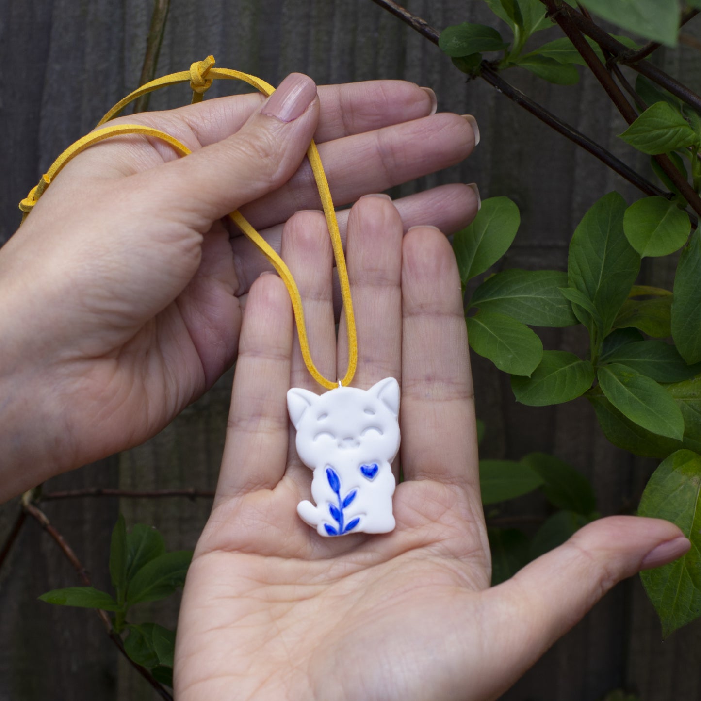 Children's Persian-Inspired Mother-Daughter Kitten Necklace