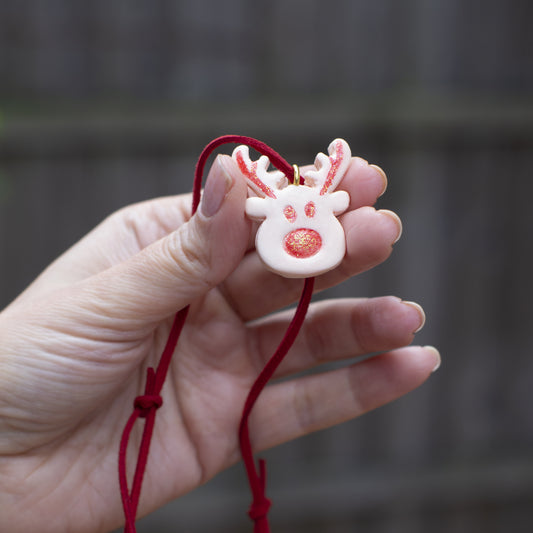 Reindeer Children's Christmas Necklace
