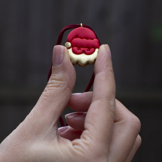 Children Handmade Santa Necklace