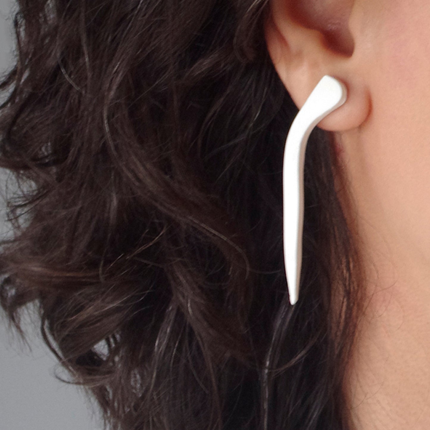 Elegant Handmade Farsi Calligraphy 'Mother' Earrings