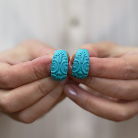 Persian Inspired Arabesque Hoop Earrings