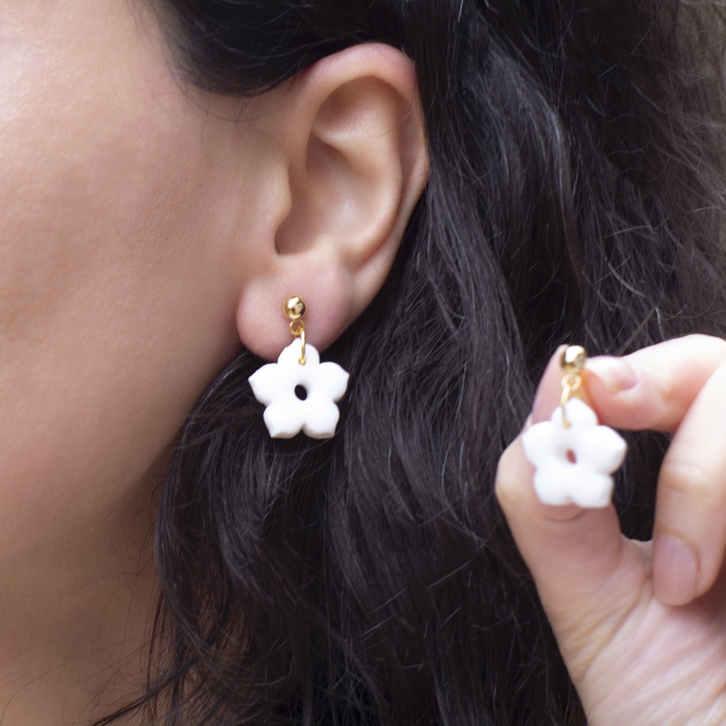 Persian-Inspired Handmade Floral Earrings