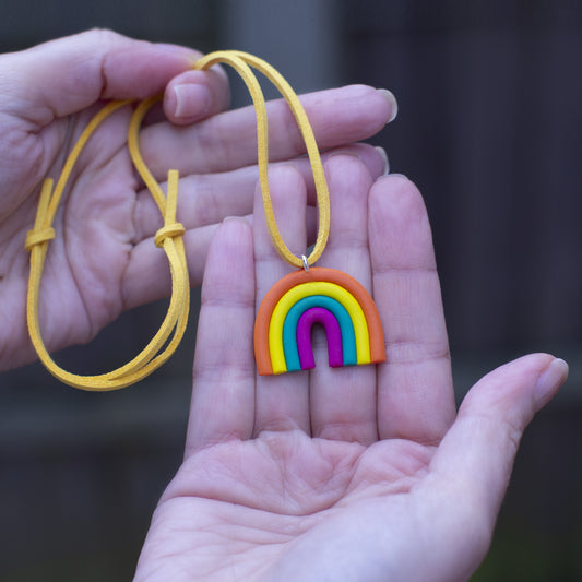 Handmade Happiness Children's Rainbow Necklace