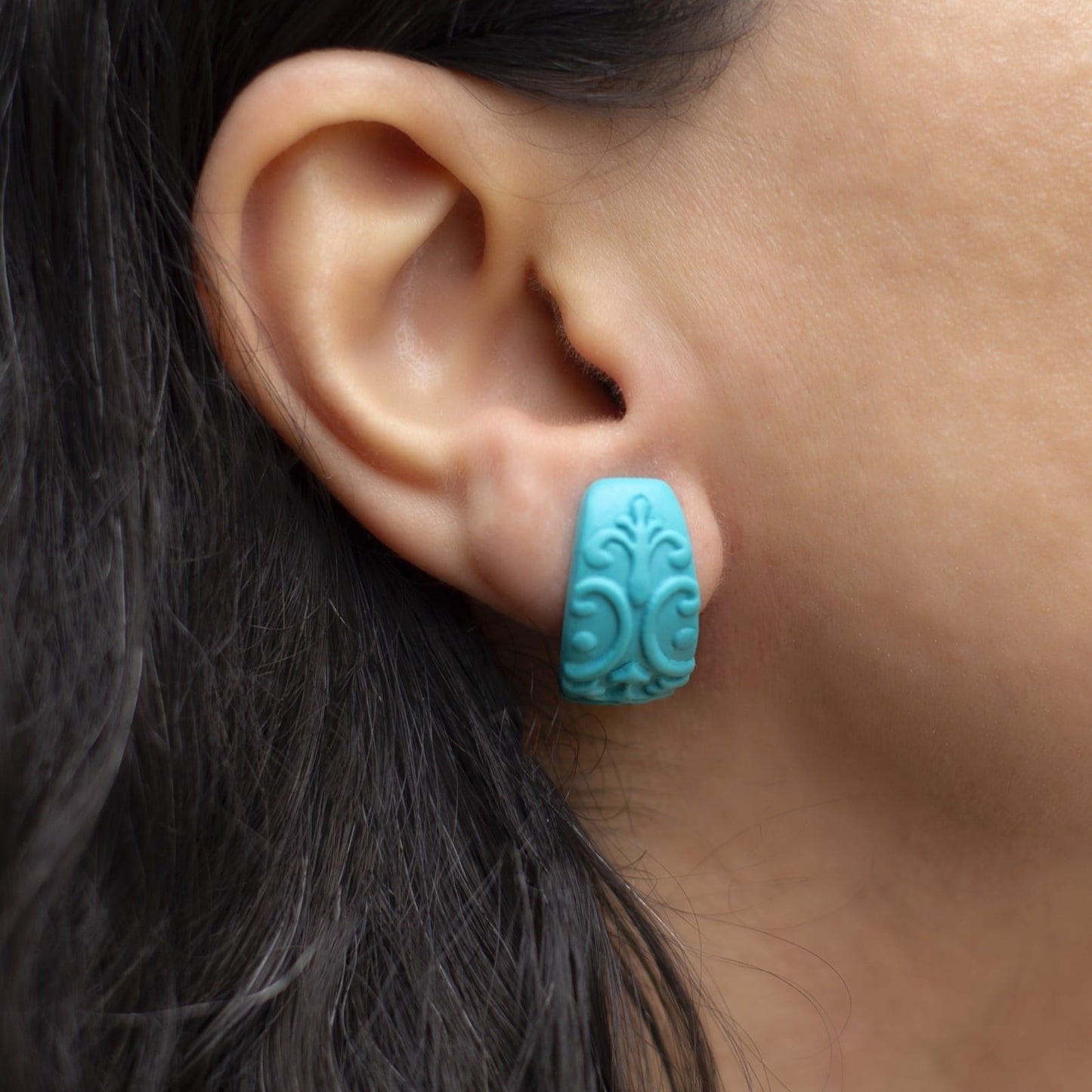 Persian Inspired Arabesque Hoop Earrings
